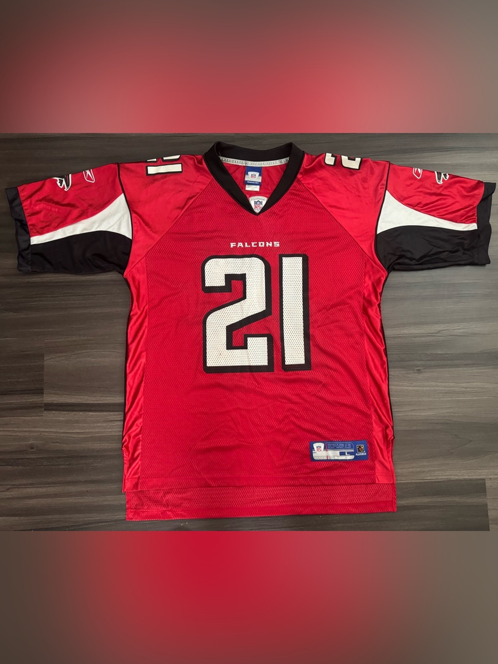 Nike Atlanta Falcons DeAngelo Hall #21 NFL Game Home Jersey Men Large